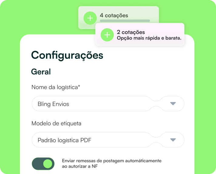 Cotação · Compare transportadoras em segundos